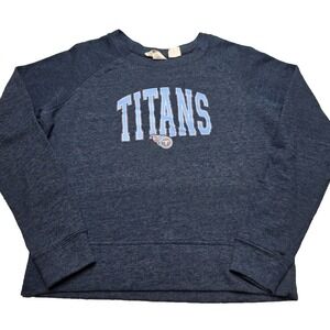 Concepts‎ Sports Tennessee Titans Navy Crew Neck Sweatshirt Women's Medium